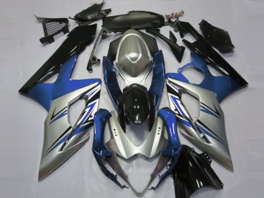 2005-2006 Suzuki GSXR 1000 Motorcycle Fairings - Blue Silver Black Canada