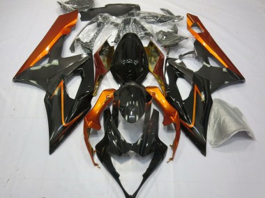 2005-2006 Suzuki GSXR 1000 Motorcycle Fairings - Burnt Orange Black Canada