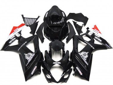 2007-2008 Suzuki GSXR 1000 Motorcycle Fairings - Glossy Black White Red Canada