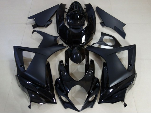 2007-2008 Suzuki GSXR 1000 Motorcycle Fairing - Glossy Black Matte Black Canada