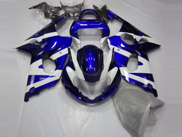 2000-2002 Suzuki GSXR 1000 Motorcycle Fairings - Blue White Canada