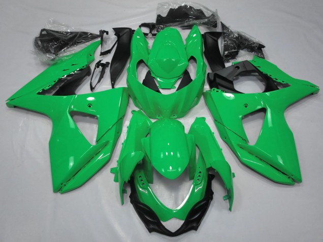 2009-2016 Suzuki GSXR 1000 Motorcycle Fairing - Green Black Canada