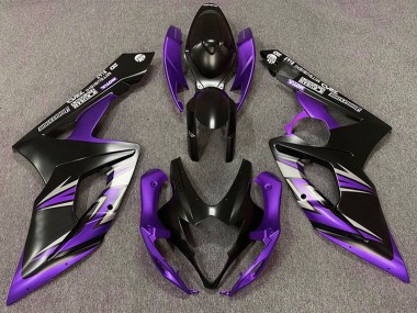 2005-2006 Suzuki GSXR 1000 Motorcycle Fairing - Matte Black Purple Canada