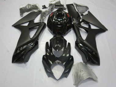 2007-2008 Suzuki GSXR 1000 Motorcycle Fairings - Glossy Black Matte Black Canada