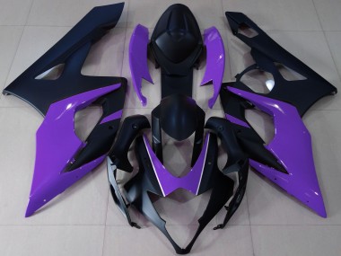 2005-2006 Suzuki GSXR 1000 Motorcycle Fairings - Matte Black Purple Canada
