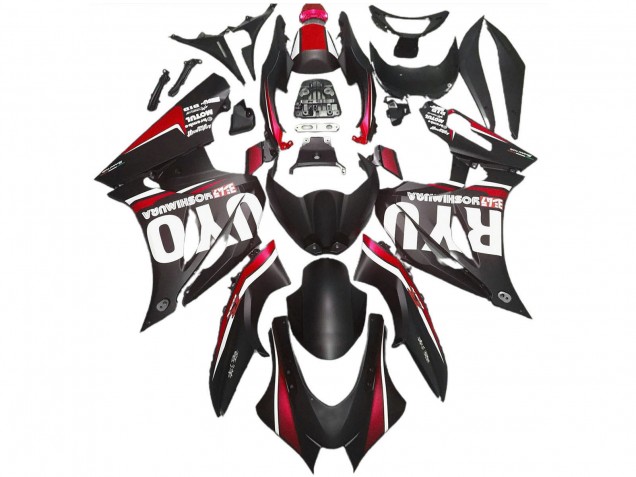 2017-2024 Suzuki GSXR 1000 Abs Motorcycle Fairings - Matte Black Red Canada