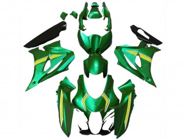 2017-2024 Suzuki GSXR 1000 Motorcycle Fairings - Green Yellow Style Canada