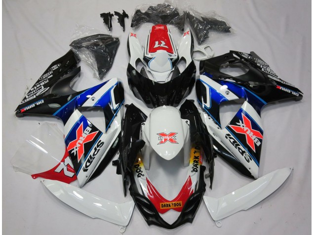 2009-2016 Suzuki GSXR 1000 Motorcycle Fairings - White Blue Red Black X Canada