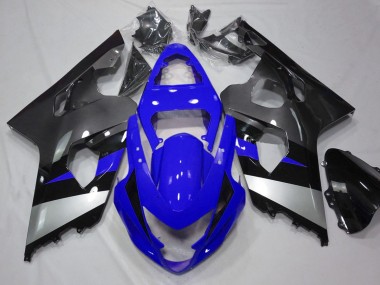 2004-2005 Suzuki GSXR 600 / GSXR 750 Motorcycle Fairings - Blue Silver Grey Black Canada