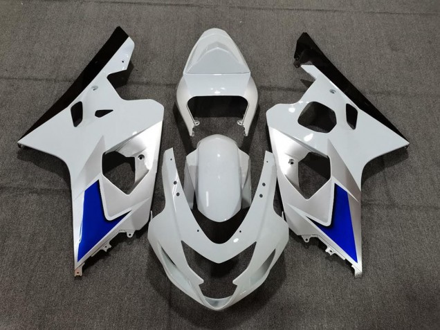 2004-2005 Suzuki GSXR 600 / GSXR 750 Motorcycle Fairing Kits - White Blue Black Canada