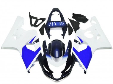 2004-2005 Suzuki GSXR 600 / GSXR 750 Motorcycle Fairings - White Blue Canada
