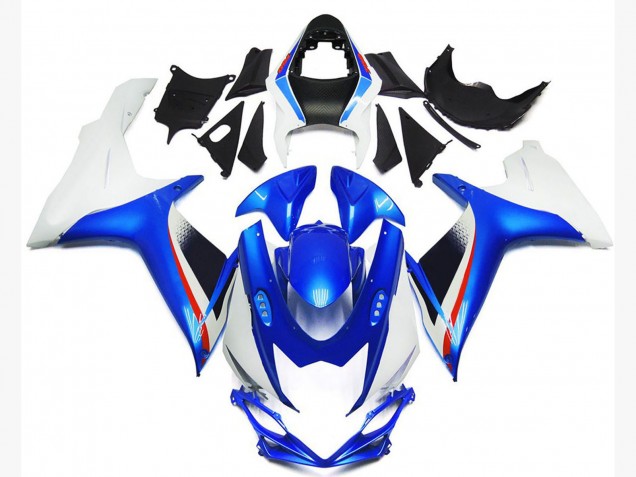 2011-2024 Suzuki GSXR 600 / GSXR 750 Motorcycle Fairings - White Blue Red Canada