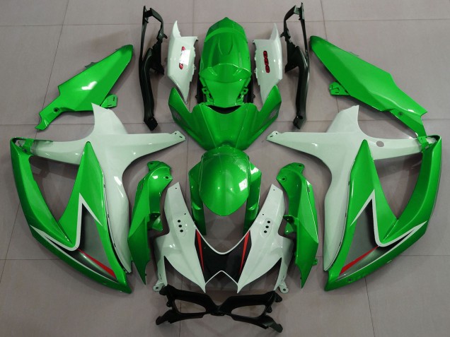 2008-2010 Suzuki GSXR 600 / GSXR 750 Motorcycle Fairings - White Green Black Red Canada