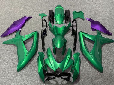 2008-2010 Suzuki GSXR 600 / GSXR 750 Motorcycle Fairings - Green Purple Canada