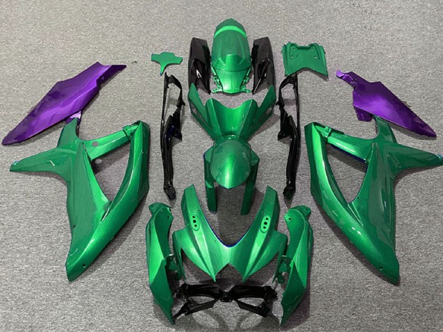2008-2010 Suzuki GSXR 600 / GSXR 750 Motorcycle Fairings - Green Purple Canada