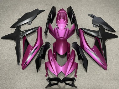 2008-2010 Suzuki GSXR 600 / GSXR 750 Motorcycle Fairings - Purple Matte Black Canada