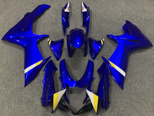 2011-2024 Suzuki GSXR 600 / GSXR 750 Abs Motorcycle Fairings - Blue White Yellow Canada