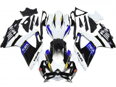 2008-2010 Suzuki GSXR 600 / GSXR 750 Motorcycle Fairings - White Blue Yellow Black Viru Canada