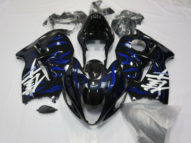 1996-2007 Suzuki GSXR 1300 Motorcycle Fairings - Blue Swirl Canada