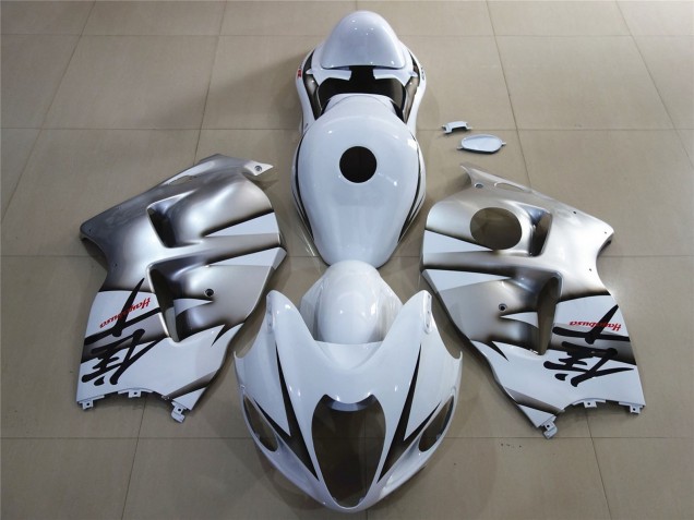 1996-2007 Suzuki GSXR 1300 Motorcycle Fairings - White Silver Canada