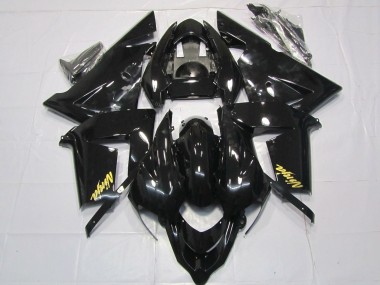2004-2005 Kawasaki ZX10R Motorcycle Fairings - Glossy Black Gold Canada