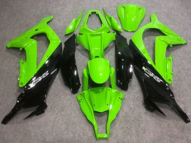 2016-2020 Kawasaki ZX10R Abs Motorcycle Fairings - Green Glossy Black Canada