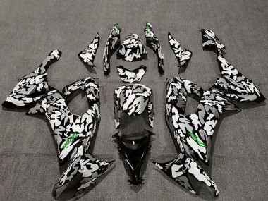 2008-2010 Kawasaki ZX10R Motorcycle Fairings - Camouflage Green Decals Canada