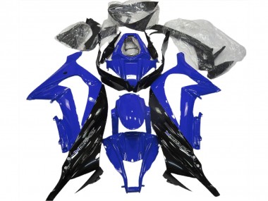 2011-2015 Kawasaki ZX10R Motorcycle Fairing - Blue Glossy Black Canada