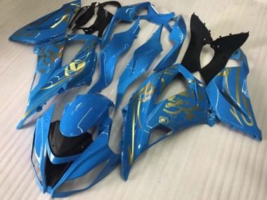 2016-2020 Kawasaki ZX10R Motorcycle Fairings - Blue Gold Canada