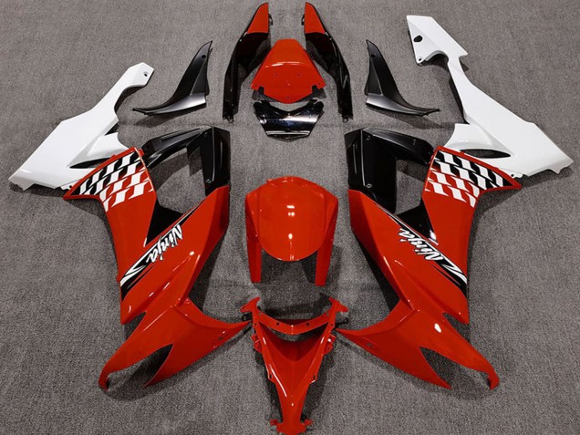 2008-2010 Kawasaki ZX10R Motorcycle Fairings - White Red Black Canada