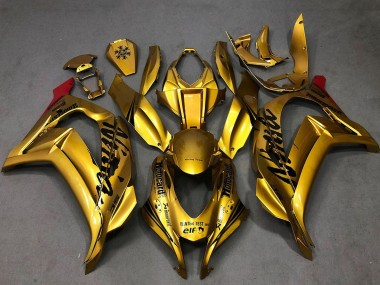 2016-2020 Kawasaki ZX10R Motorcycle Fairings - Gold Black Red Canada