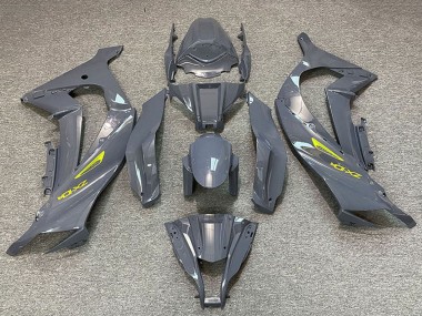 2011-2015 Kawasaki ZX10R Motorcycle Fairings - Nardo Grey Yellow Canada