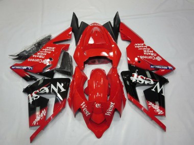 2004-2005 Kawasaki ZX10R Motorcycle Fairings - Red West Canada