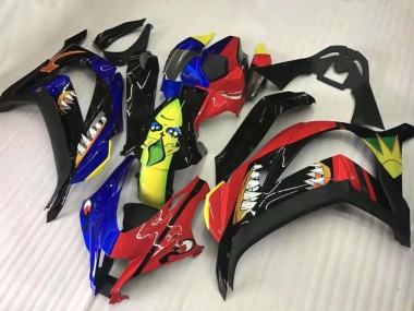 2016-2020 Kawasaki ZX10R Motorcycle Fairings - Red Blue Yellow Black Shark Canada