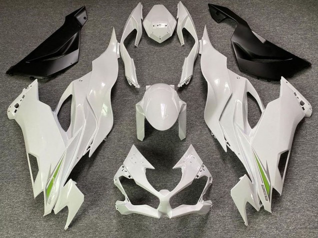 2019-2022 Kawasaki ZX6R Motorcycle Fairings - Pearl White Green Canada