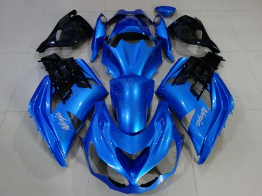 2012-2024 Kawasaki ZX14R Motorcycle Fairings - Blue Black Canada