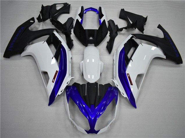 2009-2011 Kawasaki Ninja 650R Motorcycle Fairings - White Blue Matte Black Canada