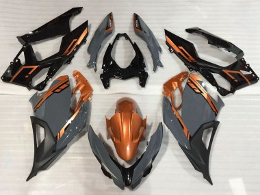 2018-2024 Kawasaki Ninja 400 Motorcycle Fairings - Orange Nardo Grey Glossy Black Canada