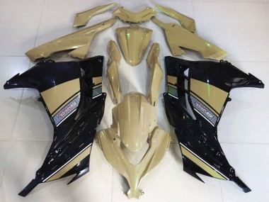 2013-2024 Kawasaki Ninja 300 Motorcycle Fairings - Desert Tan Black Canada