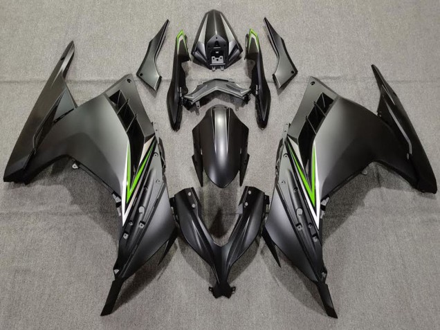 2013-2024 Kawasaki Ninja 300 Motorcycle Fairings - Matte Black Green Canada