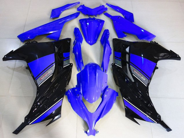 2013-2024 Kawasaki Ninja 300 Motorcycle Fairings - Blue Black Canada