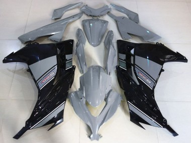 2013-2024 Kawasaki Ninja 300 Motorcycle Fairings - Nardo Grey Black Canada