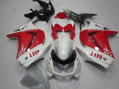 2008-2012 Kawasaki Ninja 250 Motorcycle Fairings - White Red Beet Canada