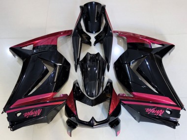 2008-2012 Kawasaki Ninja 250 Motorcycle Fairings - Glossy Black Red Canada
