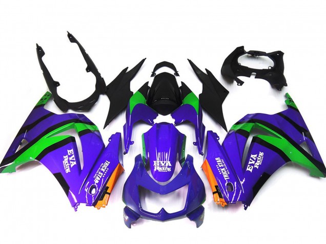 2008-2012 Kawasaki Ninja 250 Motorcycle Fairings - Purple Orange Green Black Canada