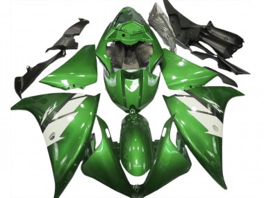 2012-2014 Yamaha R1 Motorcycle Fairings - Green White Canada