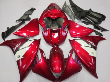 2012-2014 Yamaha R1 Motorcycle Fairings - Red White Canada