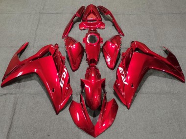 2015-2018 Yamaha R3 Motorcycle Fairings - Glossy Red Canada