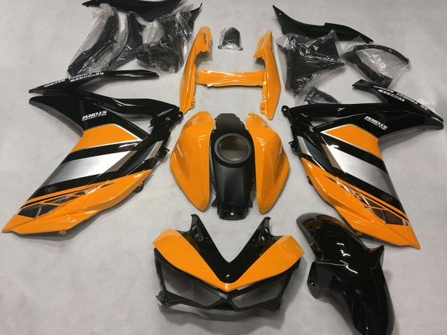 2015-2018 Yamaha R3 Motorcycle Fairings - Orange Silver Glossy Black Canada
