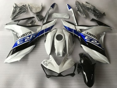 2015-2018 Yamaha R3 Motorcycle Fairings - White Blue Black Canada